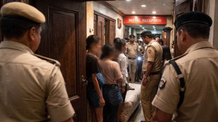 Jharkhand के गढ़वा में बड़ी कार्रवाई. तीन होटल सील. देह व्यापार नेटवर्क का खुलासा